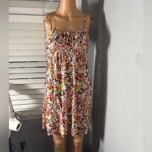 Billabong Feelin Blue Floral Printed Dress Sz S